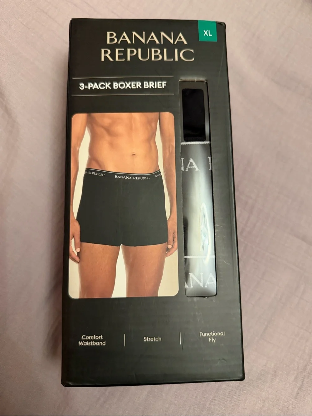 Banana Republic Men's Black 3-Pack Boxer Briefs